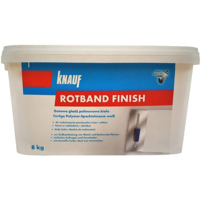 Шпаклівка готова фінішна KNAUF Rotband Finish, 8 кг