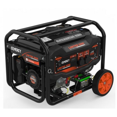 Бензиновий генератор GENERGY LIMITED 5000 RC V2 (4,5 кВт, на колесах)