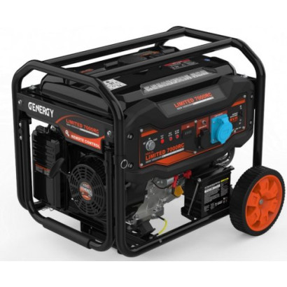 Бензиновий генератор GENERGY LIMITED 7000 RC V2 (7 кВт, на колесах)