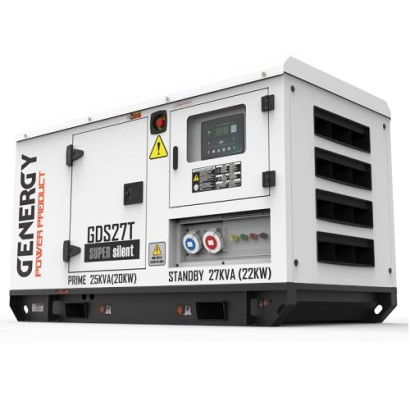 Дизельний генератор GENERGY GDS27T (22 кВт, 400 В, у кожусі)