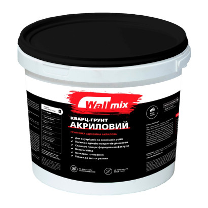 Ґрунтовка адгезійна Wallmix Кварц-ґрунт акриловий, 5 л